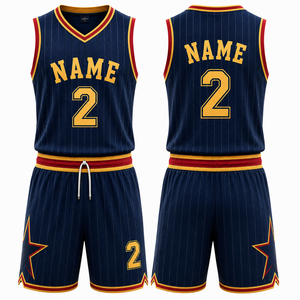 Ensemble d'uniformes de basket-ball personnalisés |   Maillot et short de basketball sublimés |   Fabricant de Marques Privées OEM - Product Image 1
