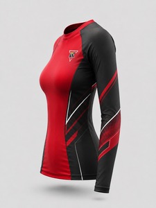 Eco-Friendly Quick Dry Lightweight Full Sleeve <b>Women</b> Compression <b>Rash</b> <b>Guard</b> Hot Sale Custom OEM Design Breathable Anti-Bacteria - Product Image 3