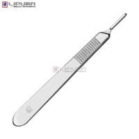 Manche de lame chirurgicale en acier inoxydable pour instrument médical # 3 poignées de scalpel de précision manuelles pour usage vétérinaire et médical