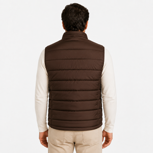 เสริมลุคฤดูหนาวของคุณด้วยเสื้อแจ็คเก็ต Man Puffer Vest ที่ออกแบบมาเพื่อความอบอุ่นที่เชื่อถือได้และการสวมใส่แบบเลเยอร์ได้อย่างง่ายดาย - Product Image 4