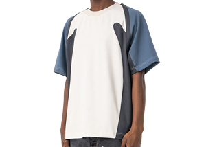 Camisetas deportivas de gran tamaño para hombre, con bloques de color en contraste, ropa de verano informal, camisetas para hombre, hechas en Pakistán. - Product Image 3