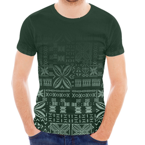 T-shirt d'été léger pour homme en polaire 260 grammes, motif tribal polynésien, écologique, manches courtes, sublimation intégrale, vente en gros - Product Image 1