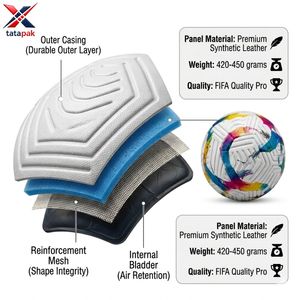 TATA PAK INDUSTRIES Soccer <b>Ball</b> Bulk Order Officialy Size 5 PVC Soft Touch Material Indoor Outdoor Professional <b>Ball</b> Wholesale - Product Image 3