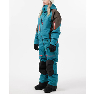 Unisex Ski Snowboard Insulated Zipper Jacket <b>Waterproof</b> Breathable Hooded <b>Overalls</b> Plus Size Color Blocked Design 10,000mm - Product Image 5