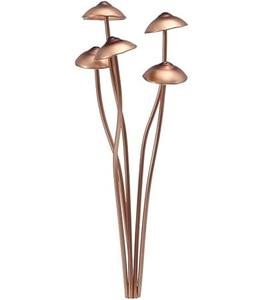 Décoration de jardin moderne en cuivre en forme de champignon, ensemble décoratif en métal pour l'aménagement paysager - Product Image 1