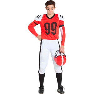 Ensemble uniforme de football américain pour hommes – Maillot sans manches à col en V et pantalon camouflage sublimé en polyester ajusté anti-humidité - Product Image 5