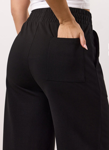 Pantalon de jogging unisexe personnalisé pour homme, coupe évasée, en coton épais, taille élastique - Product Image 5