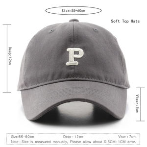 Casquette ajustable à 5 panneaux avec broderie 3D et impression par transfert thermique en tissu polyester/coton - Style décontracté Hip-Hop - Product Image 2