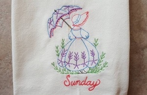 Paños de Cocina Reutilizables Nature4u 100% Algodón, Diseño Bordado de Flores Silvestres, Ecológicos, de Secado Rápido, para Bodas - Product Image 2