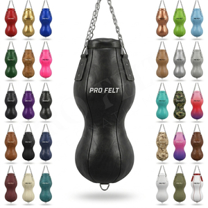 Saco de Boxeo de Doble Extremo Personalizado OEM ODM, Saco de Boxeo de Cuero para Entrenamiento de MMA, Saco de Boxeo de Velocidad y Reflejos con Cadenas para Gimnasio y Entrenamiento en Casa - Product Image 1