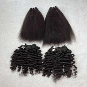 Factory Direct CDYHAIRVN Kinky Straight Vietnamese Raw Virgin Human Hair Bundles Double Drawn Cuticle Aligned - Product Image 2