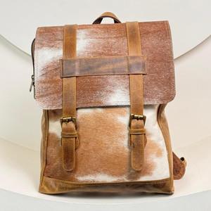 Cahier de bureau personnalisé grande capacité en cuir de vachette voyage luxe sac à dos pour hommes et femmes en cuir véritable sac à dos pour ordinateur portable - Product Image 5