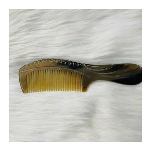 Buffalo Horn Comb Smooth Polished Natural Wide Tooth <b>Hair</b> Comb Handmade <b>Head</b> Massage Low MOQ Vietnam Supplier 99 GD - Product Image 3