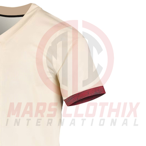 Camiseta de béisbol ligera de secado rápido para venta en línea, manga corta, cuello en V, con botones al frente. - Product Image 3