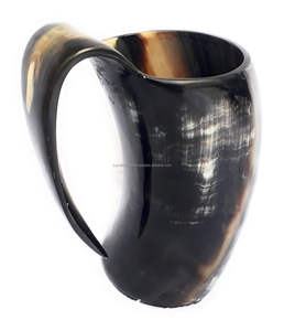 Taza de Beber Hecha a Mano con Cuerno de Búfalo Real, Ecológica, a Prueba de Fugas, con Tapa Deslizante, Capacidad de 500 ml, para Cosplay y Eventos Temáticos Vikingos - Product Image 6