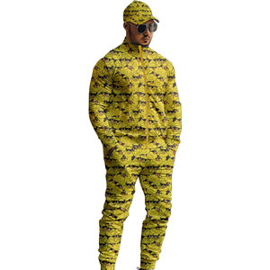Ensemble de vêtements pour homme, streetwear décontracté, tenue en deux pièces, veste et pantalon athlétiques légers et confortables, style moderne haut de gamme - Product Image 3