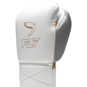 Gants de boxe MMA Fly personnalisables de marque propre, en cuir, professionnels, unisexes, de haute qualité, avec fermeture à lacets - Product Image 3