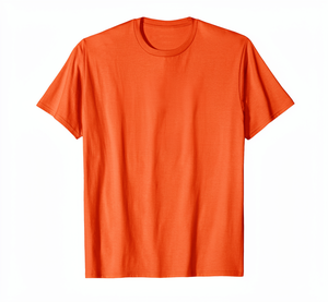 Camiseta de algodón de manga corta para hombre, corte regular, cuello redondo, informal, color liso, diseño sencillo, tejido de punto. - Product Image 1