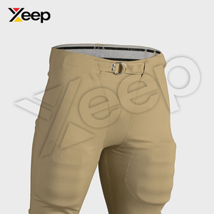 Pantalon de football pour homme en polyester respirant, imprimé par transfert thermique, avec cuisses et genoux rembourrés, pour adultes - Product Image 2