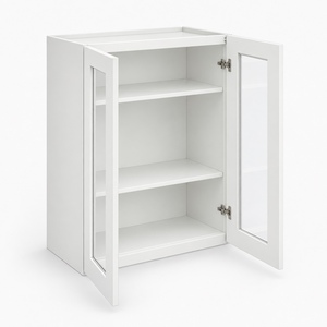 Venta al por Mayor de Gabinetes de Pared con Puerta de Vidrio de 24 x 36 Pulgadas, Blancos, Estilo Shaker, RTA, Fabricante OEM de Vietnam - Product Image 3