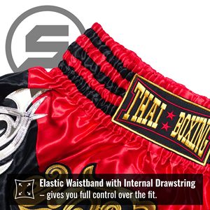 Factory Custom Unisex Muay Thai <b>Shorts</b> Martial Arts Satin Finish Sublimation Moisture Wicking Quick Dry Wholesale OEM Wholesale - Product Image 3