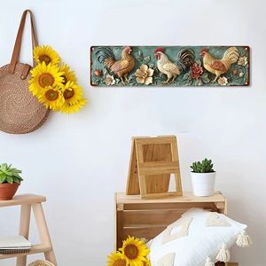 CIFbuy Scultura da Parete in Metallo a Forma di Gallo Vintage 4x16 Pollici, Perfetta per Arredamento Casa, Bar, Caffè, Regalo di Halloween e Natale, Nuovo (Servizio di Selezione) - Product Image 4