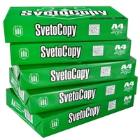Papel de Copia Svetocopy A4 al por Mayor, 80g, 100% Pulpa de Madera Virgen, Superficie Lisa, 500 Hojas/Resma, Brillo 102-104%, para Fotocopiadoras del Reino Unido