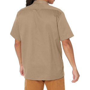 Camisa de Trabajo de Seguridad Resistente al Fuego de Manga Corta para Hombre, Algodón Naranja Transpirable, Resistente al Agua, Dos Bolsillos en el Pecho, Impresión Serigrafiada - Product Image 2