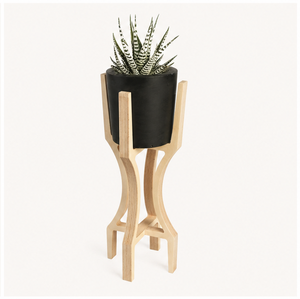 Modern Design Wood Plant Stand Eco-Friendly Natural Wood Indoor Flower <b>Pot</b> <b>Holder</b> Tall Planter Display Rack for Living Room - Product Image 5