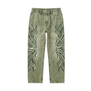 Durable Workwear Pants Wholesale For Mens Casual Pants White Multi Color <b>Paint</b> Splatter Graphic Print Trousers Loose Fit Pants - Product Image 1