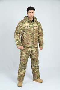 Uniforme Táctico de Camuflaje, Chaqueta Impermeable y Pantalones Cargo, Conjunto de Ropa de Camuflaje Duradera con Múltiples Bolsillos - Product Image 2