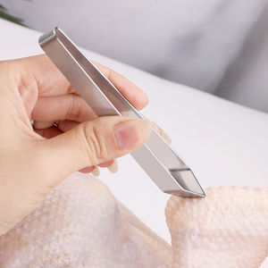 แหนบสแตนเลสแบบแบนและเฉียง ใช้ซ้ำได้ ทนทาน สำหรับกำจัดก้างปลาด้วยมือ ได้รับการรับรองมาตรฐาน CE ISO โดย Med Innovations - Product Image 5