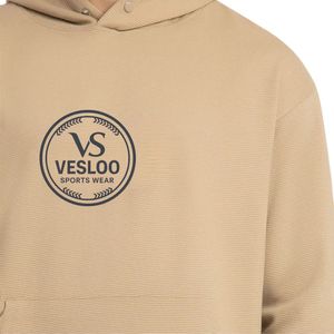 Sweat à capuche brodé pour homme, coupe classique, couleur beige, décontracté, manches longues, en mélange de coton, style streetwear, OEM ODM - Product Image 6