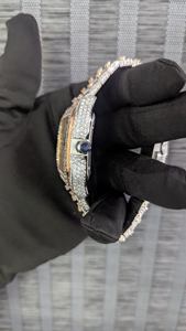 Montre-bracelet pour homme en moissanite VVS de haute qualité, bracelet en acier inoxydable, mouvement à quartz, style hip-hop glacé, vente chaude - Product Image 3