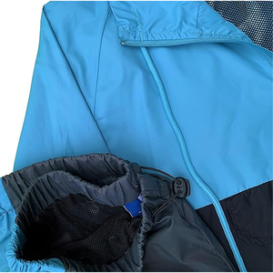 Nouvelle Collection Survêtement Décontracté Uni d'Été Coupe-Vent Personnalisable avec Logo, Veste à Cordon et Pantalon 100% Nylon Séchage Rapide Léger 2-en-1 - Product Image 4