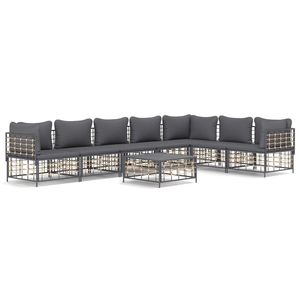 Ensemble de salon de jardin anthracite - Product Image 2