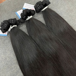 ผมต่อแท้เวียดนามยี่ห้อ Thanh Hair รุ่นขายดีที่สุด ผมตรงธรรมชาติแบบลอนเล็กน้อย  ทอสองชั้นด้วยเครื่องจักร สามารถฟอกสีได้ - Product Image 4