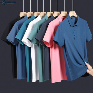 Men's White Short Sleeve for Shirt Solid Color 100% Polyester Anti-Wrinkle Casual Regular Fit Breathable Knitted Design - Product Image 4