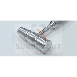 Juego de martillos quirúrgicos ortopédicos manuales de acero inoxidable, 10 1/2 pulgadas, 3 lb, cabeza cónica de 26-38 mm, alta calidad, para uso hospitalario, color rosa rubor - Product Image 5