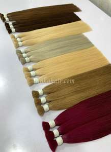 Extensions de cheveux humains vierges 100% vietnamiennes, couleur naturelle, lisses, pour femmes, tissage à la machine, prix de gros - Product Image 3