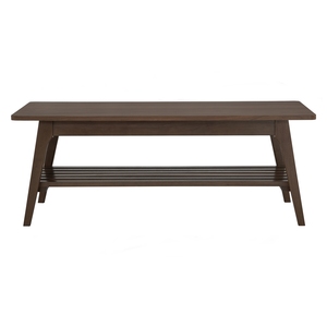 Versatile Modern Durable Rectangular <b>Coffee</b> <b>Table</b> In <b>Walnut</b> Veneer Finish for Living Room Office Waiting Area - Product Image 2