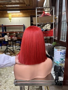 ขายส่งเวียดนาม Bob ลูกไม้ด้านหน้าต่อผมมนุษย์โปร่งใส Glueless Full HD ลูกไม้ Bob วิกผมสั้นลูกไม้สี - Product Image 4