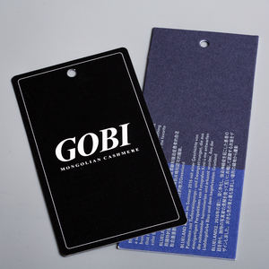 Étiquettes à suspendre kraft personnalisables, carte de visite imprimable écologique et gratuite, étiquette de bagage <span class=keywords><strong>pour</strong></span> vêtements et sacs à chaussures - Product Image 2