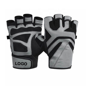 Professional Genuine Leather Weightlifting <b>Gloves</b> with Long Wrist Support – Custom Logo Anti-Slip Gym <b>Gloves</b> – Breathable Padded - Product Image 3
