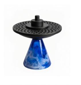 Mabkhara metálica con base de resina, quemador de incienso tradicional para el hogar y hoteles, accesorio de fragancia para Majilis y mezquita - Product Image 1