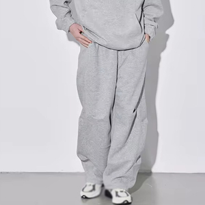 Oversized Baggy Sweatpants Mens High Street Style Mid Waist Flat Elastic Fleece Lined Cargo Joggers Casual Sports Pants - Product Image 4