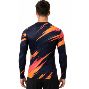 Camisetas de Compresión Transpirables de Nuevo Diseño para Uso en Exteriores para Hombre - Material de Spandex/Poliéster, Ropa Deportiva para Todas las Estaciones - Product Image 5