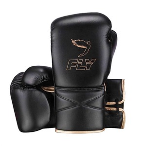 Último Modelo de Set de Boxeo Fly, Equipo de Combate y Entrenamiento Personalizado en Negro y Dorado, Cuero Genuino de Alta Calidad - Product Image 5