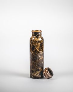 Bouteille d'eau décorative en cuivre pur avec couvercle anti-fuite, écologique, faite à la main, élégante, inspirée du bien-être, pour la cuisine et les festivals - Product Image 1