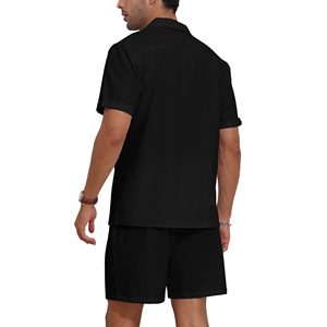 ชุดเซ็ตผู้ชายแฟชั่นมาใหม่ปี 2026 แขนสั้น พิมพ์ลายตามสั่ง แบรนด์ส่วนตัว สำหรับใส่หน้าร้อน ชุดกางเกงขาสั้น สวมใส่ง่าย - Product Image 2